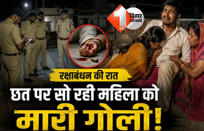 पहले पति को तलाक देकर उसी के भतीजे से की शादी, रक्षाबंधन की रात छत पर सोई महिला को मारी गोली, पूर्व पति समेत 4 नामजद