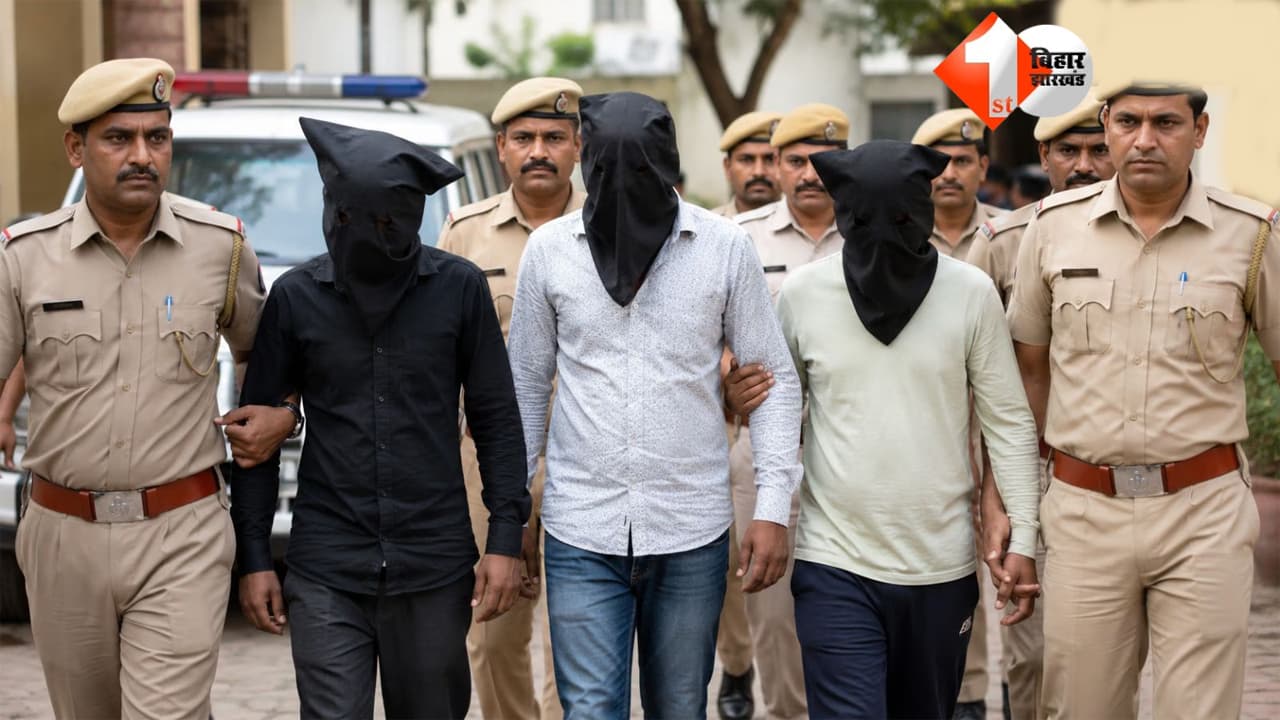 बिहार में झारखंड पुलिस की छापेमारी: गैंगरेप के तीन आरोपियों को दबोचा, धनबाद से भागकर पहुंचे थे आरा