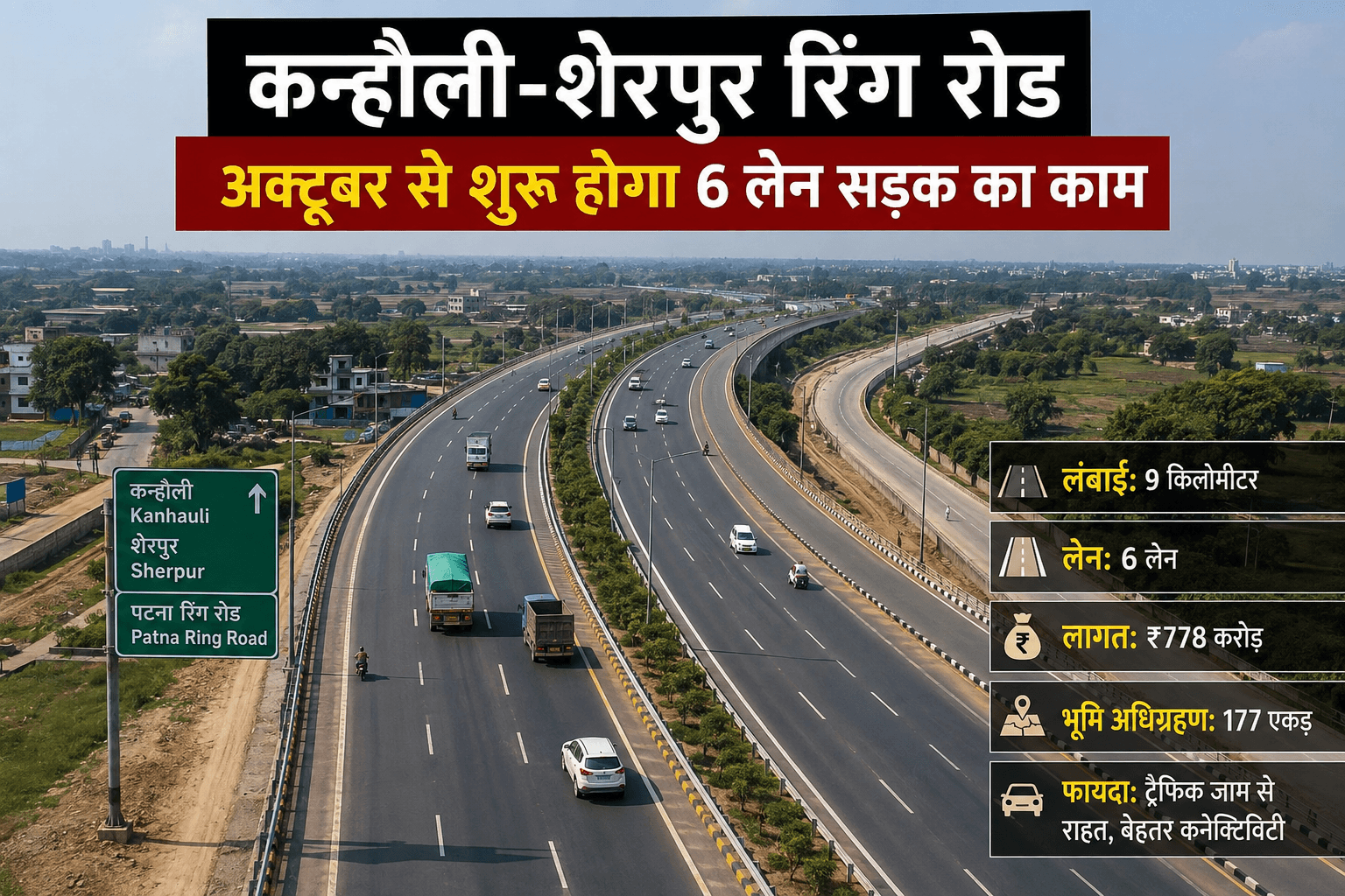 पटना वालों के लिए बड़ी खबर! अक्टूबर से शुरू होगा वो रोड प्रोजेक्ट, जिसके बाद शहर में भारी वाहनों का दबाव होगा कम