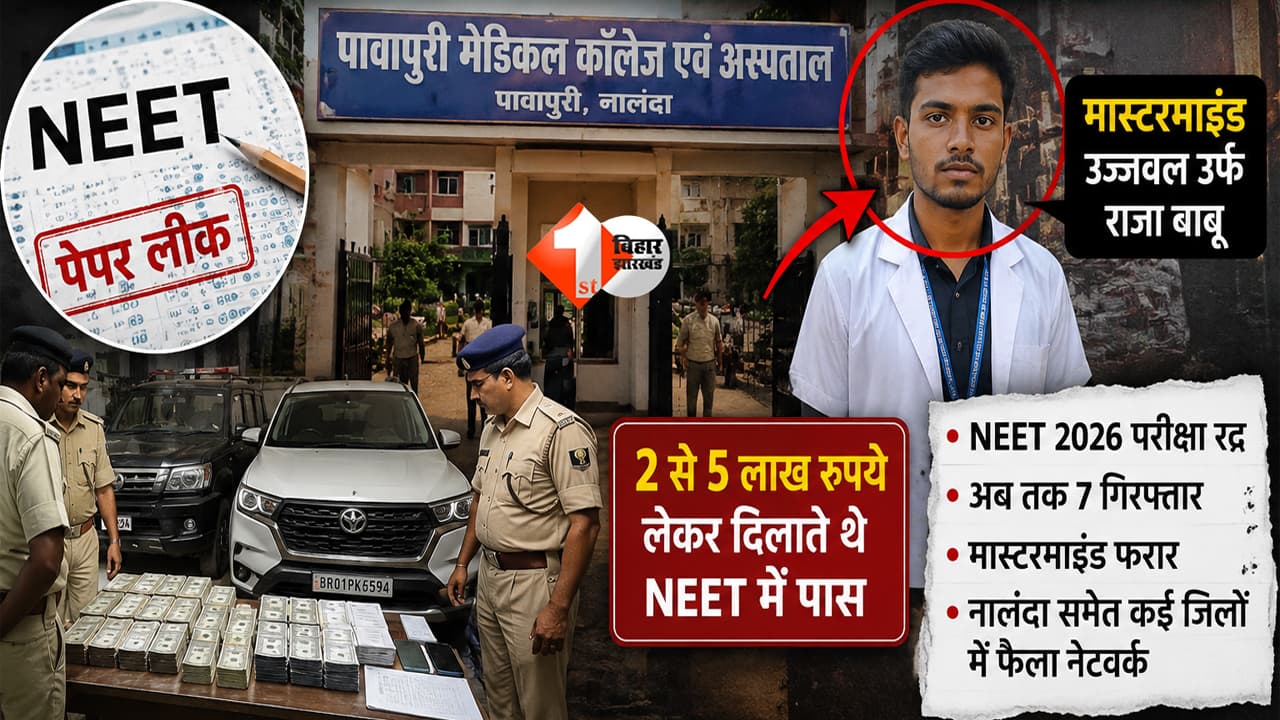 नीट पेपर लिंक कांड: नीतीश कुमार के गृह जिले से सामने आया सॉल्वर गैंग का बड़ा नेटवर्क, पावापुरी मेडिकल कॉलेज का छात्र निकला मास्टरमाइंड