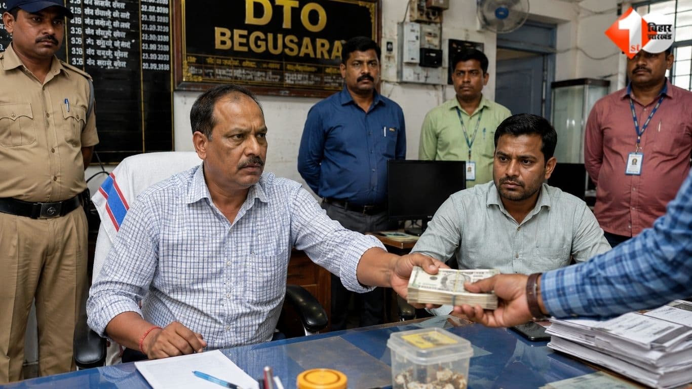 Bihar News: विजिलेंस ने DTO दफ्तर में की छापेमारी....घूस लेते बड़ा बाबू और दलाल गिरफ्तार