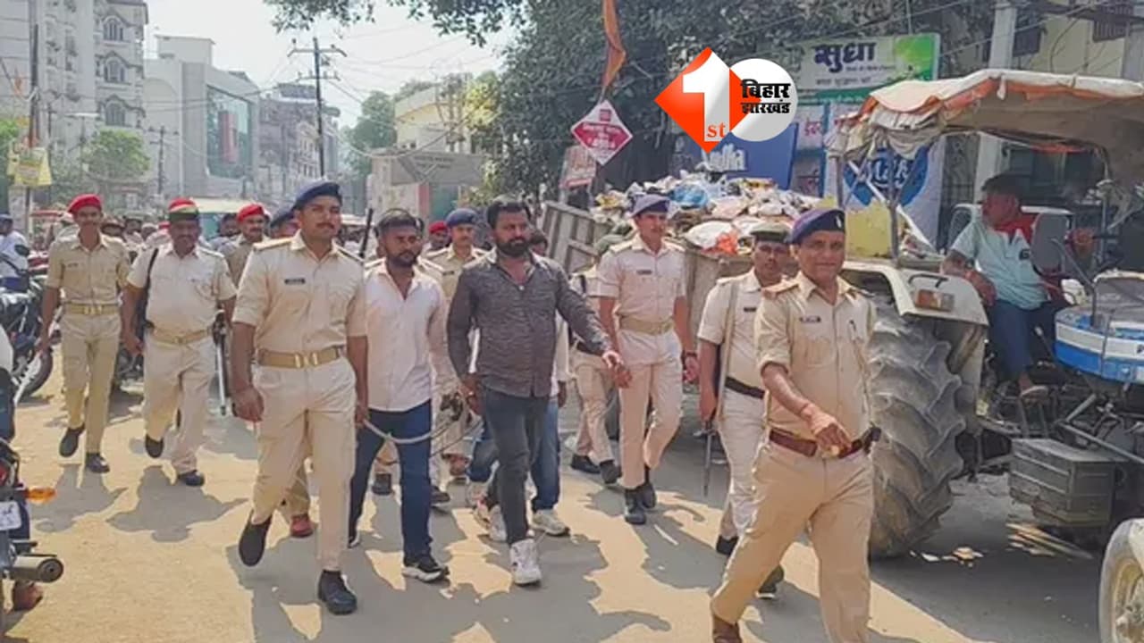 रामकुमार सिंह हत्याकांड के 3 आरोपितों का पैदल मार्च, 40-50 पुलिसकर्मियों की सुरक्षा में कोर्ट पहुंचे
