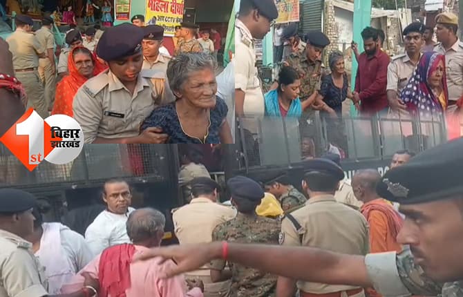 बेतिया पुलिस की अनूठी पहल, बस से बुजुर्गों को कराया मां दुर्गा के दर्शन