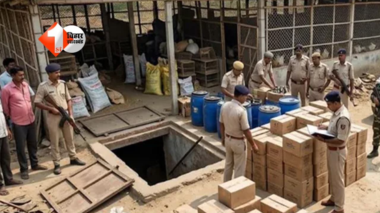 मुर्गी फार्म के नाम पर बड़ा खेल, तहखाने से मिली 2,790 लीटर विदेशी शराब; महिला समेत 4 गिरफ्तार