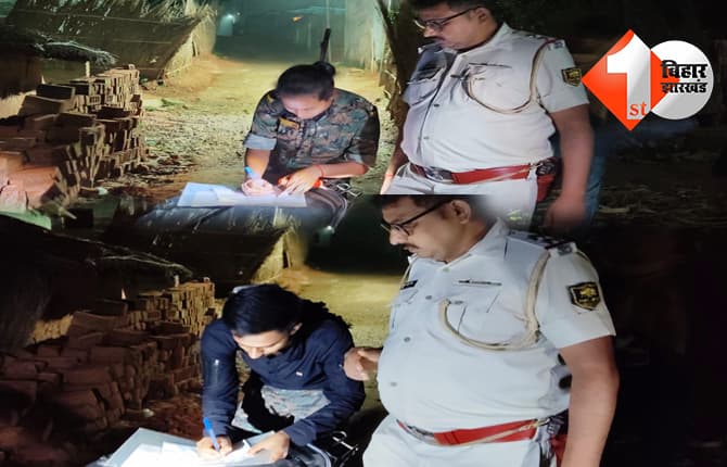 जमुई के महादलित टोला में पुलिस की रेड, देसी शराब के साथ बाइक जब्त, तस्कर फरार